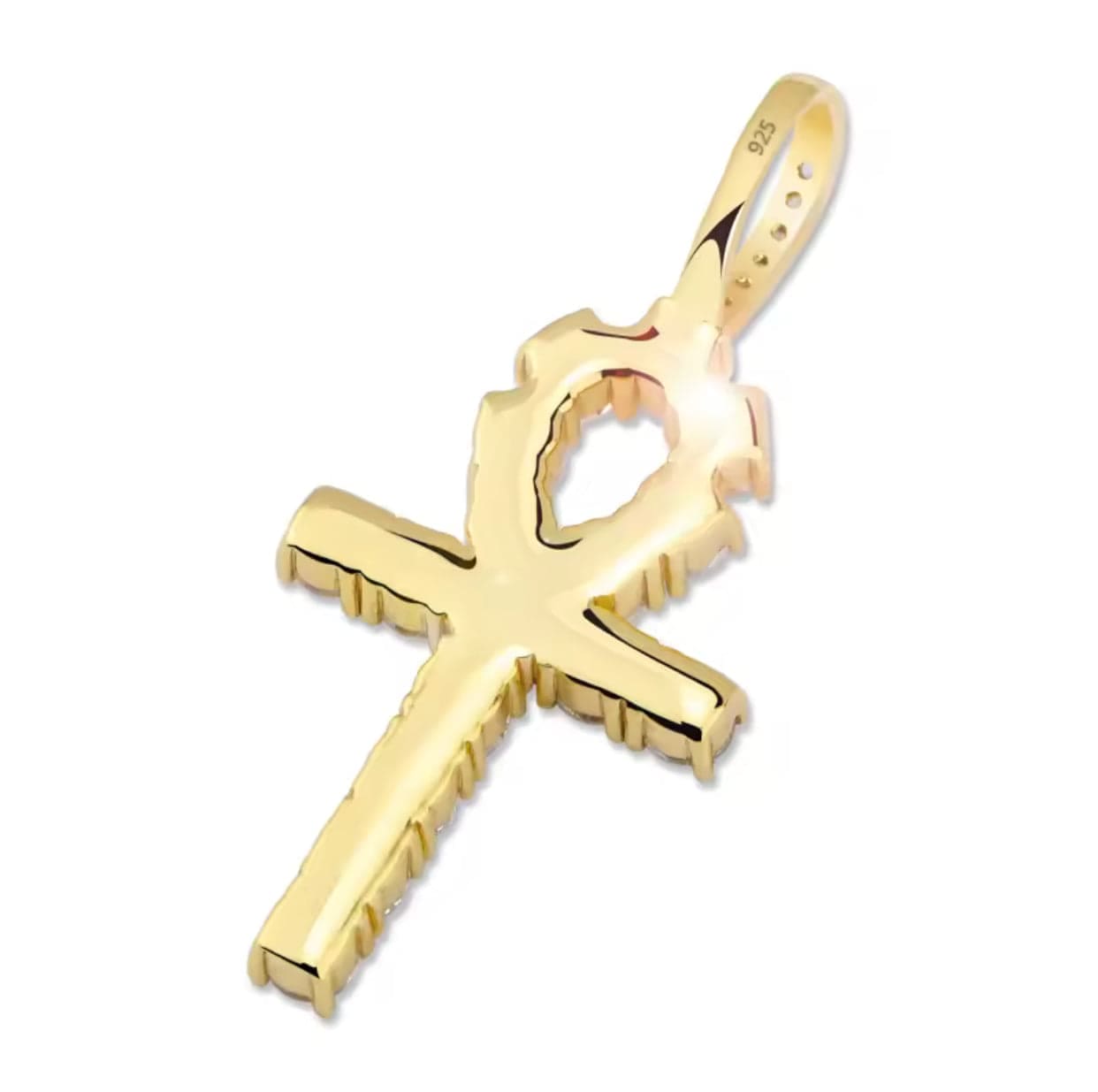 Collar con colgante Ankh - Oro, Plata