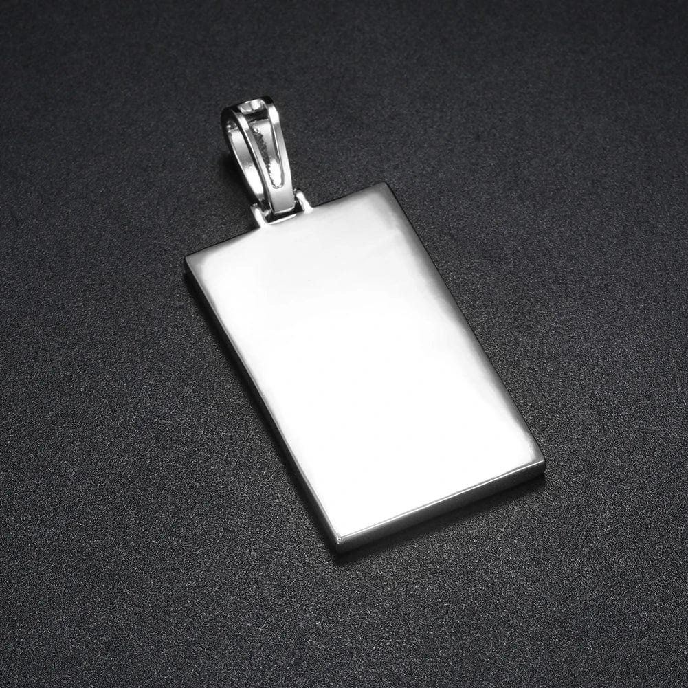 Rectangle Picture Pendant Necklace