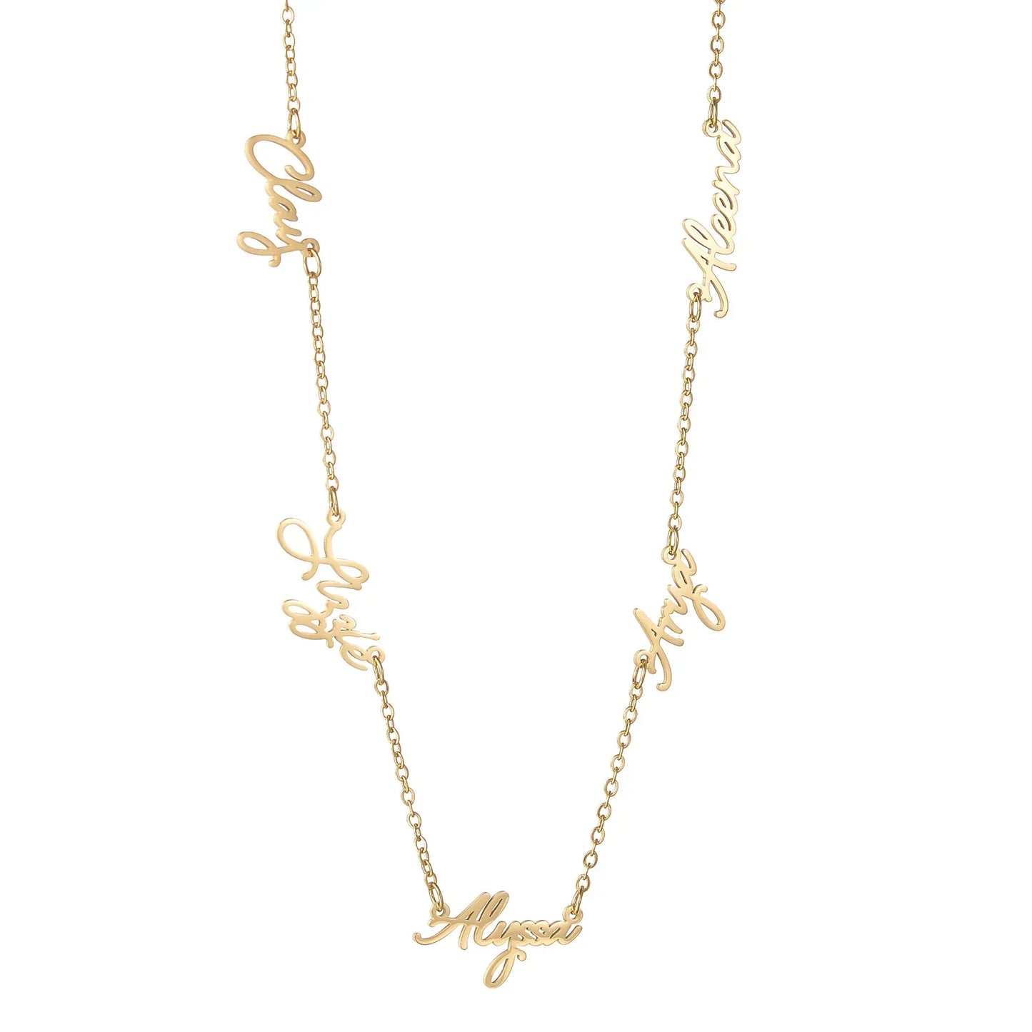 Custom Multi Name Necklace - Up To 6 Names