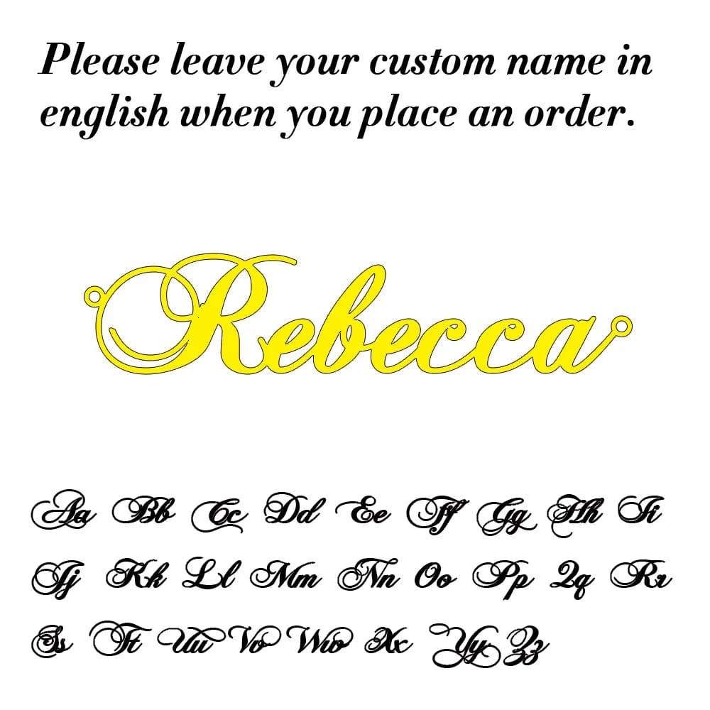 Personalized Name Necklace with Box Chain