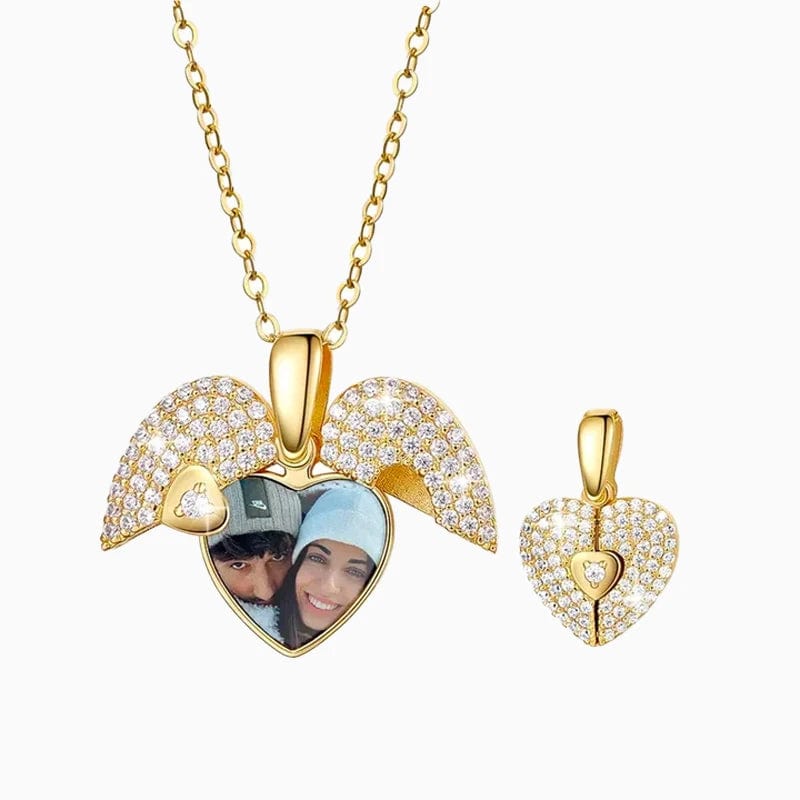Custom Heart Locket Necklace With Photo