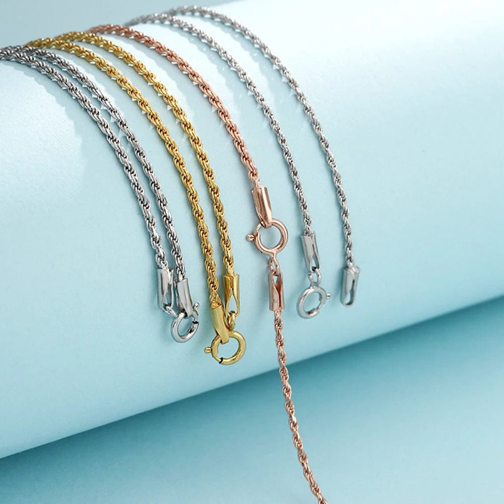 Moissanite Ankh Pendant Chain - 925 Silver Base