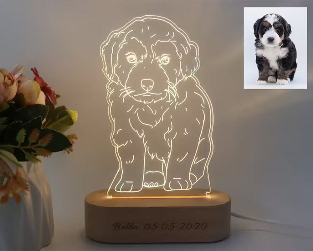 Personalized 3D Photo "Love Lamp" With Custom Text