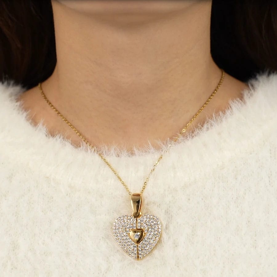 Custom Heart Locket Necklace With Photo