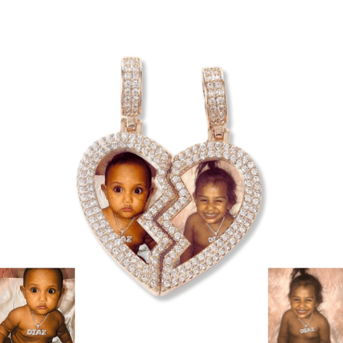 Broken Heart Necklace Gold