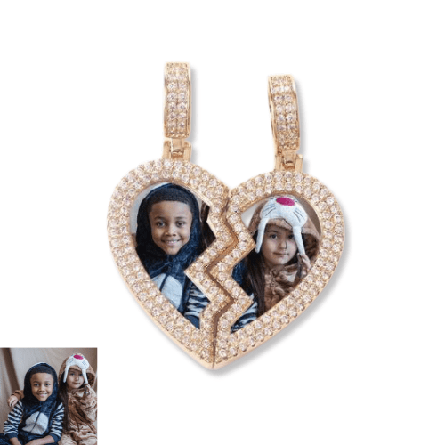 broken heart necklace for couples