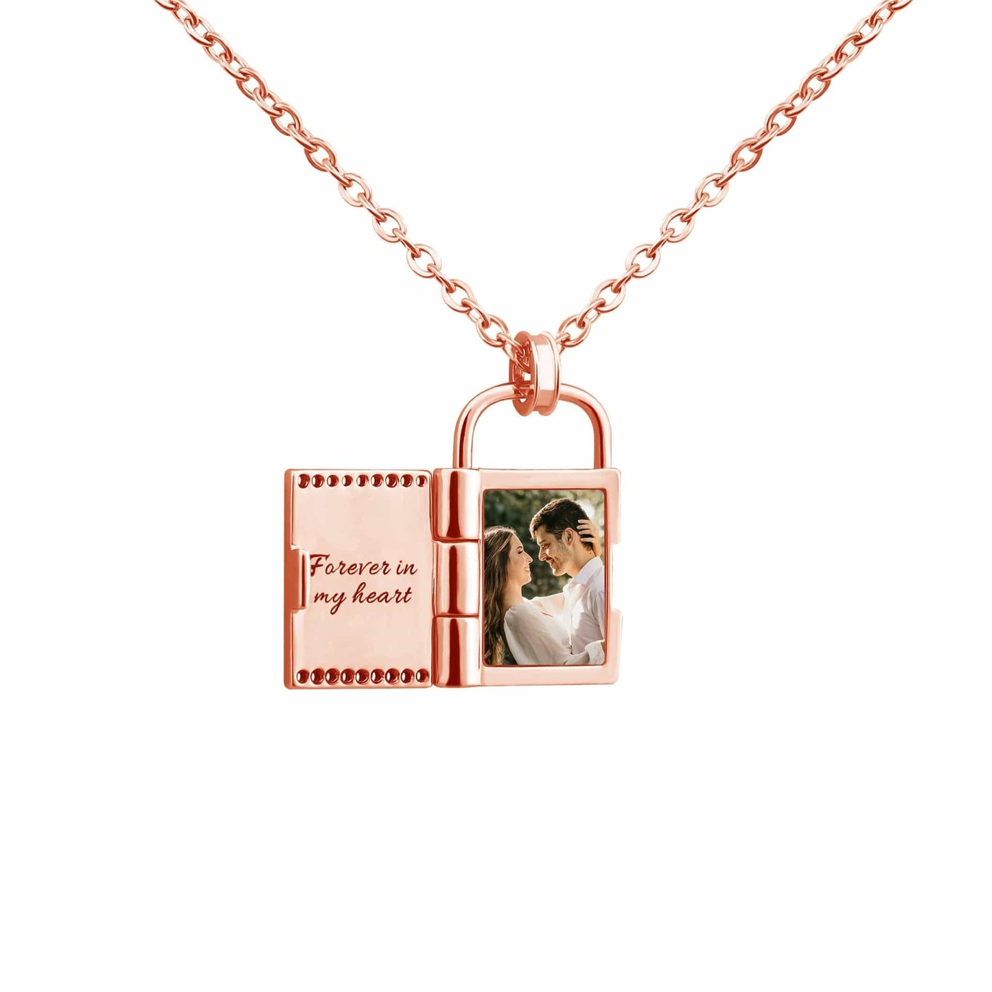 "Open Book" Custom Engravable Photo Locket Necklace!