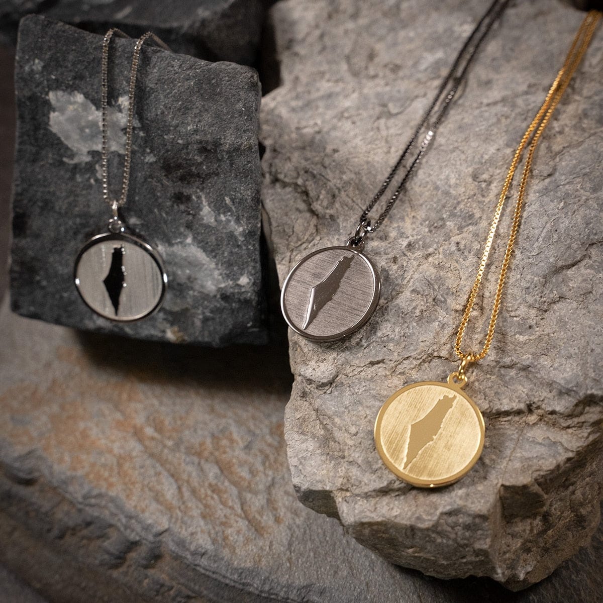 Custom embossed map chain
