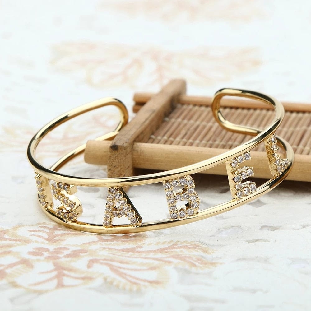 Personalized Bangle Bracelet With Name