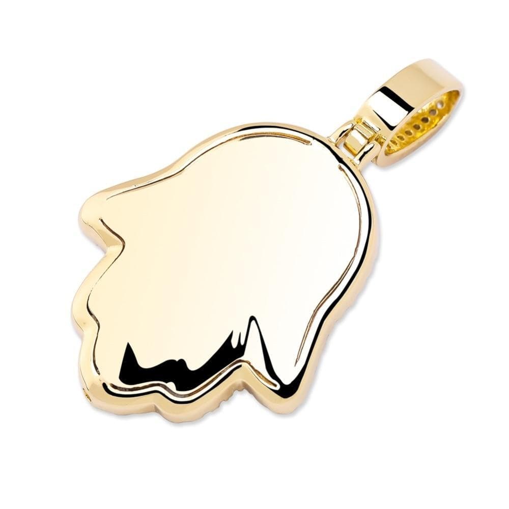 Hamsa Hand Necklace - Gold, Rose Gold & White Gold