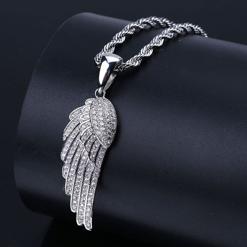 Angel Wing Pendant & Necklace - Gold, Silver