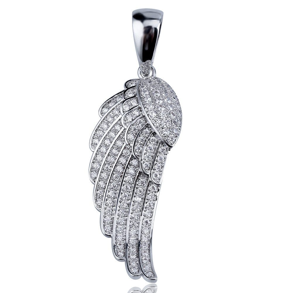 Angel Wing Pendant & Necklace - Gold, Silver