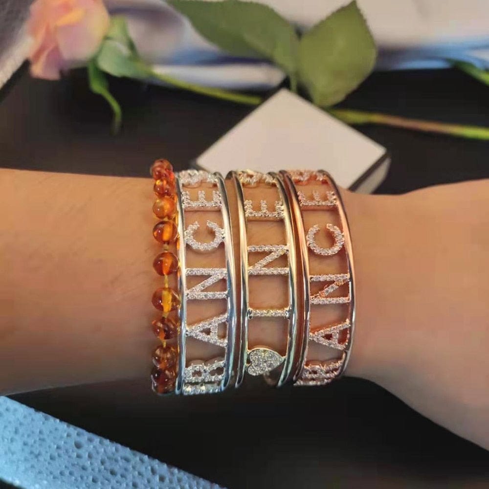 Personalized Bangle Bracelet With Name