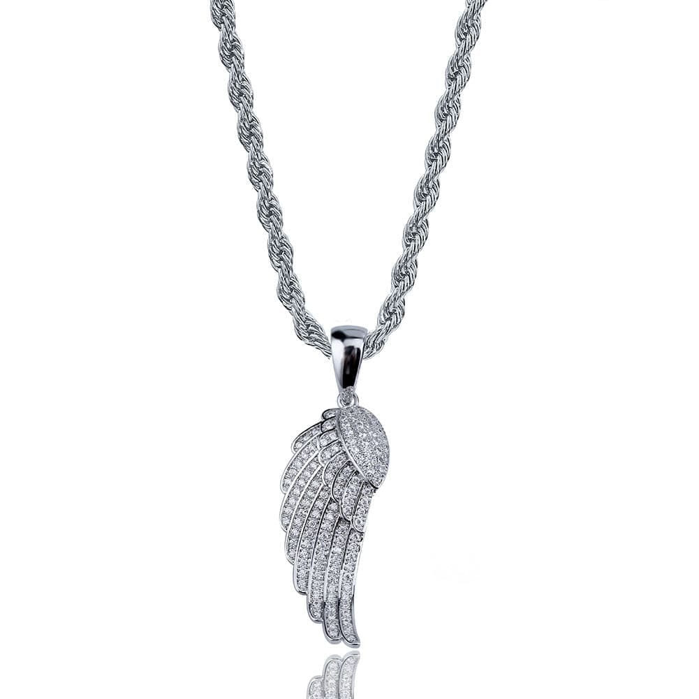 Angel Wing Pendant & Necklace - Gold, Silver