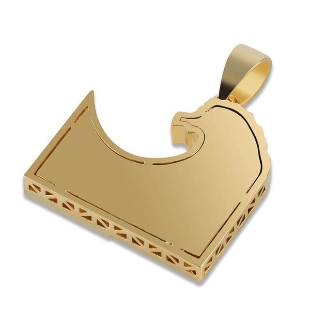 The Gold Wave Pendant & Necklace