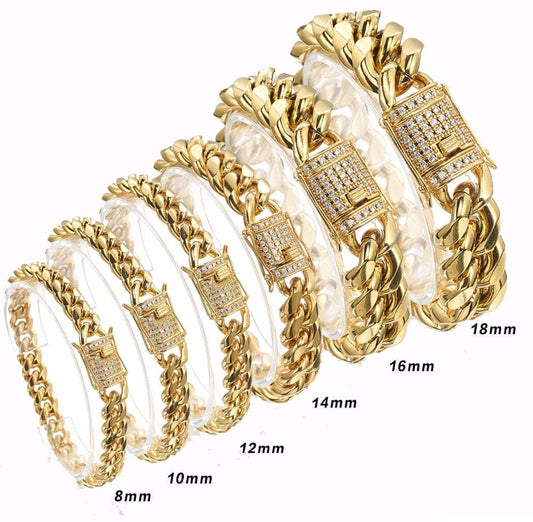 Gold Cuban Link Bracelet