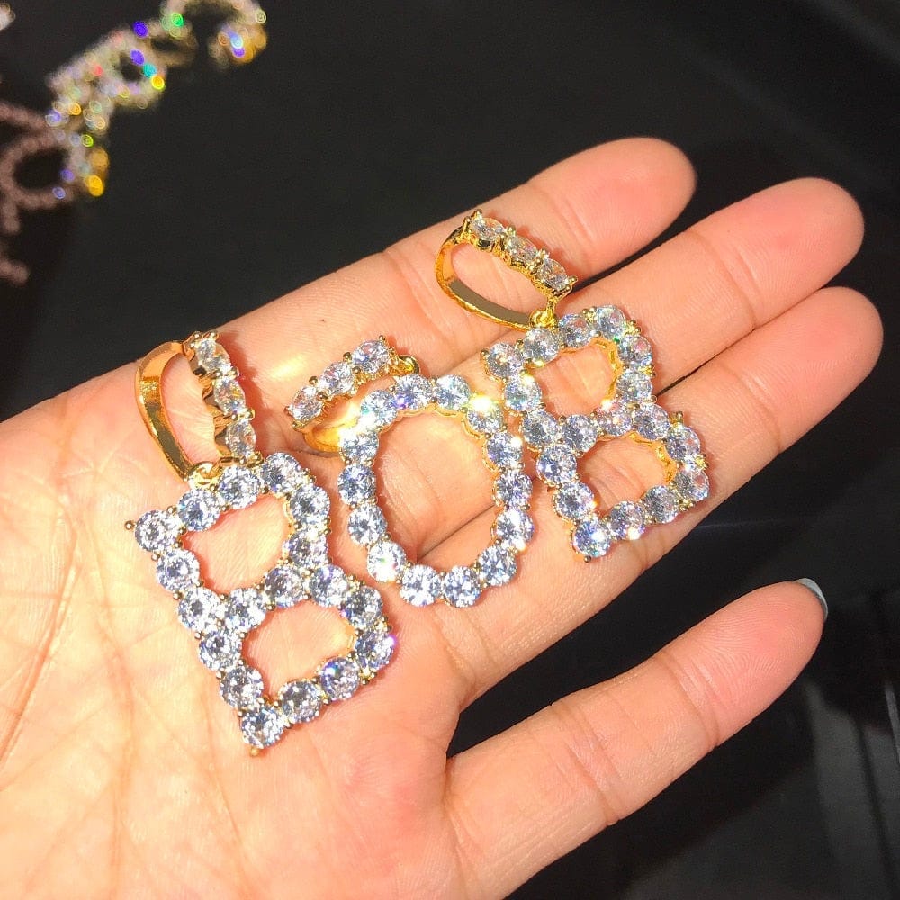 Zircon Diamond Letters/Initials Necklaces & Pendant