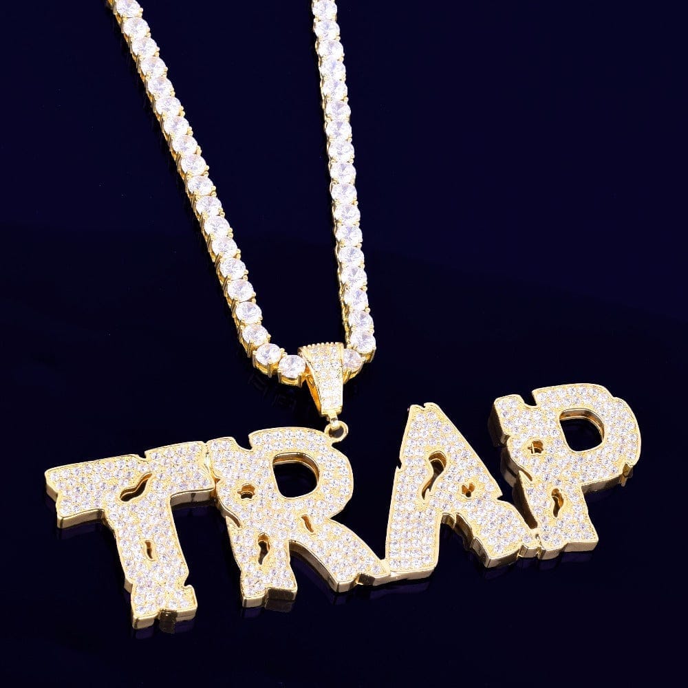 Bullet Pierced Custom Name  & Necklace