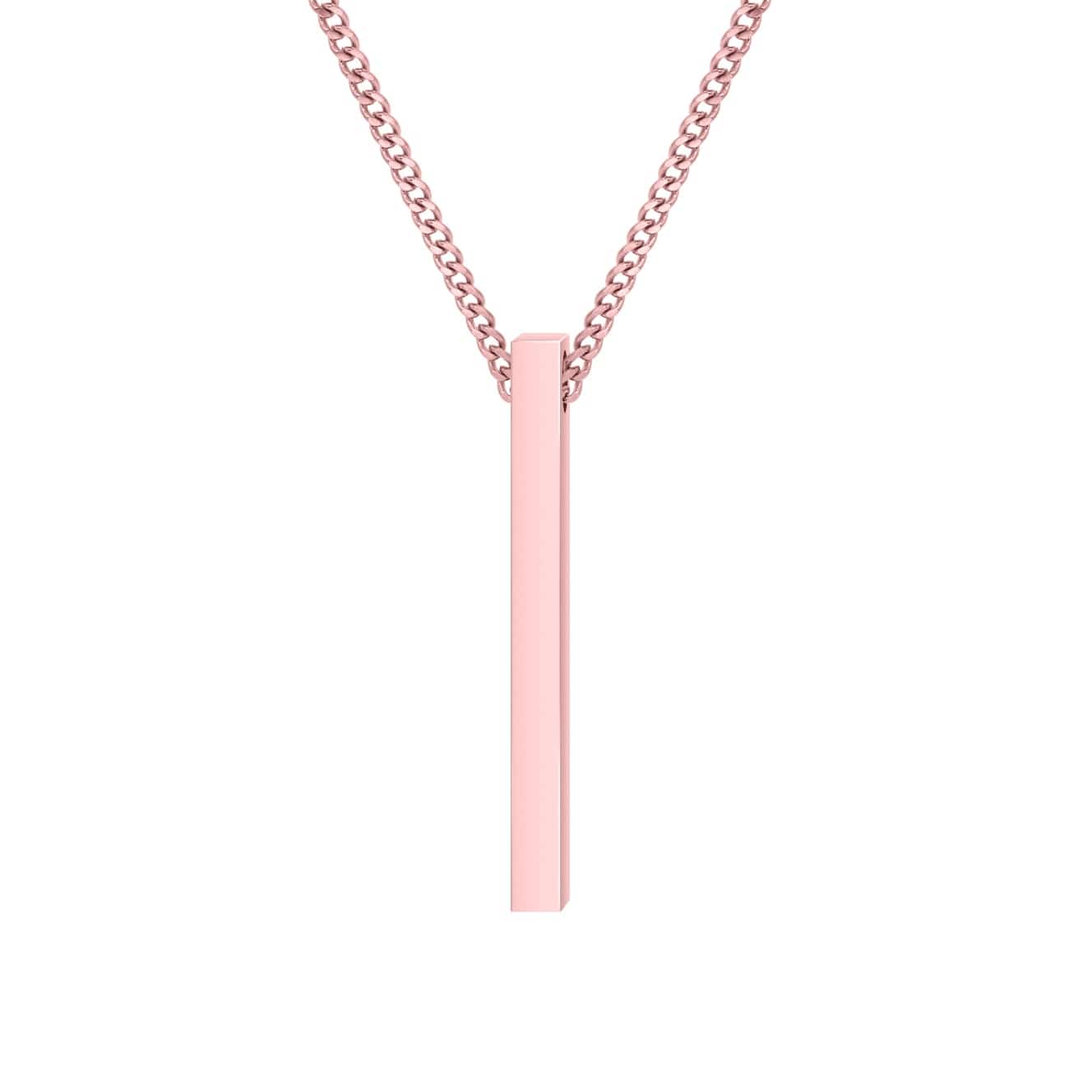 Bar Necklace With Custom Engraving