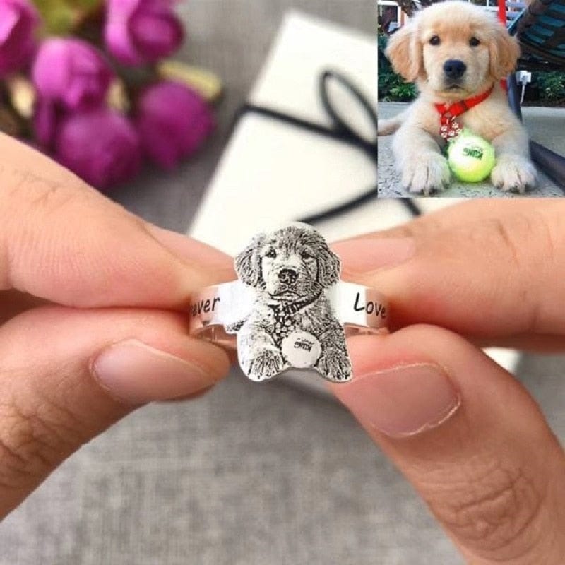 adjustable pet photo ring