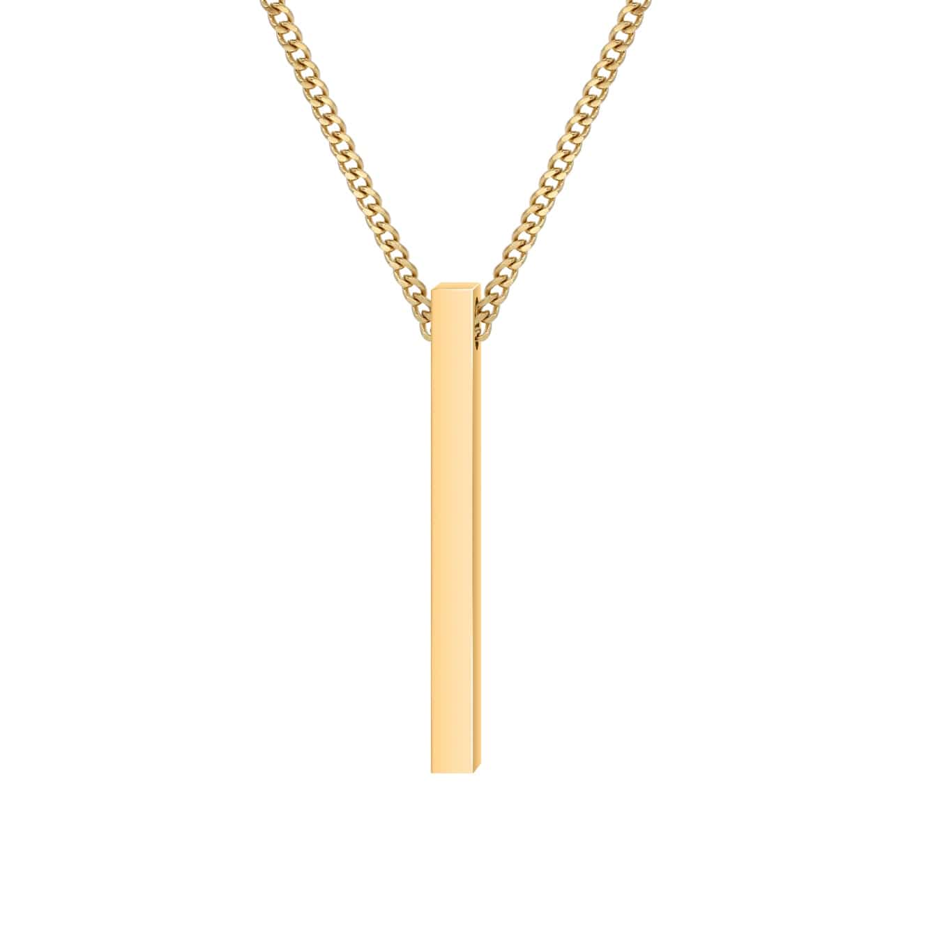 Bar Necklace With Custom Engraving