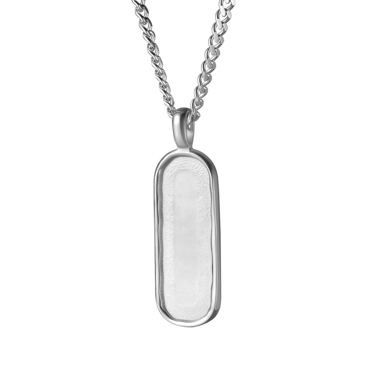 Premium Custom Engraved Bar Necklace Pendant With Rounded Edges