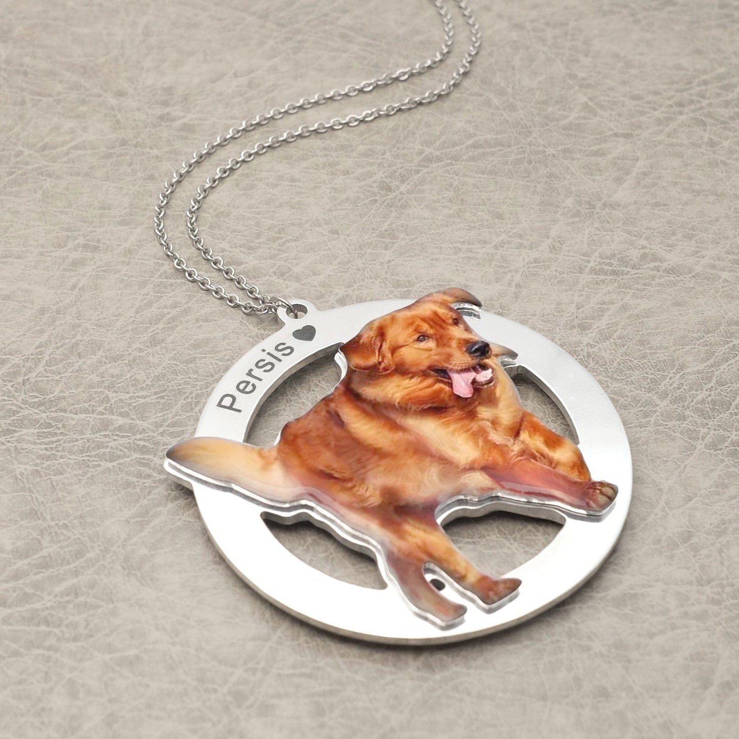 Custom Hanging Pet Photo Car Ornament