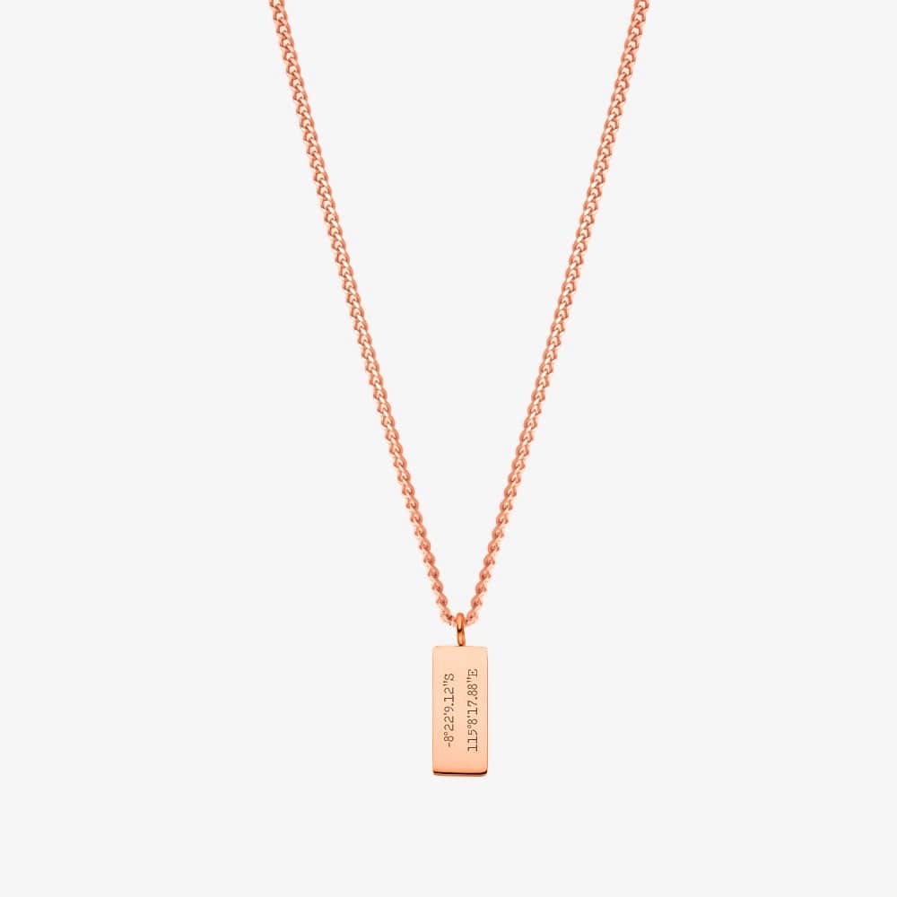 Engraved Custom Dog Tag Necklace