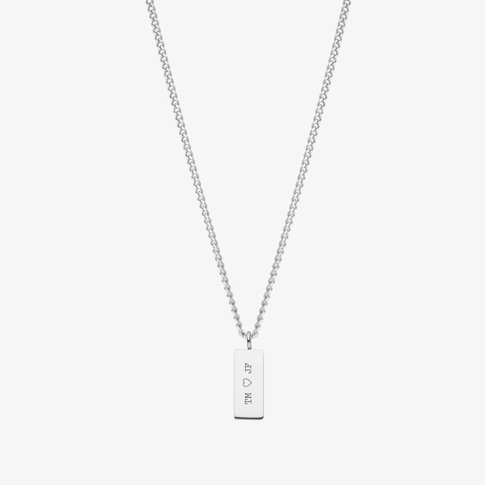 Engraved Custom Dog Tag Necklace