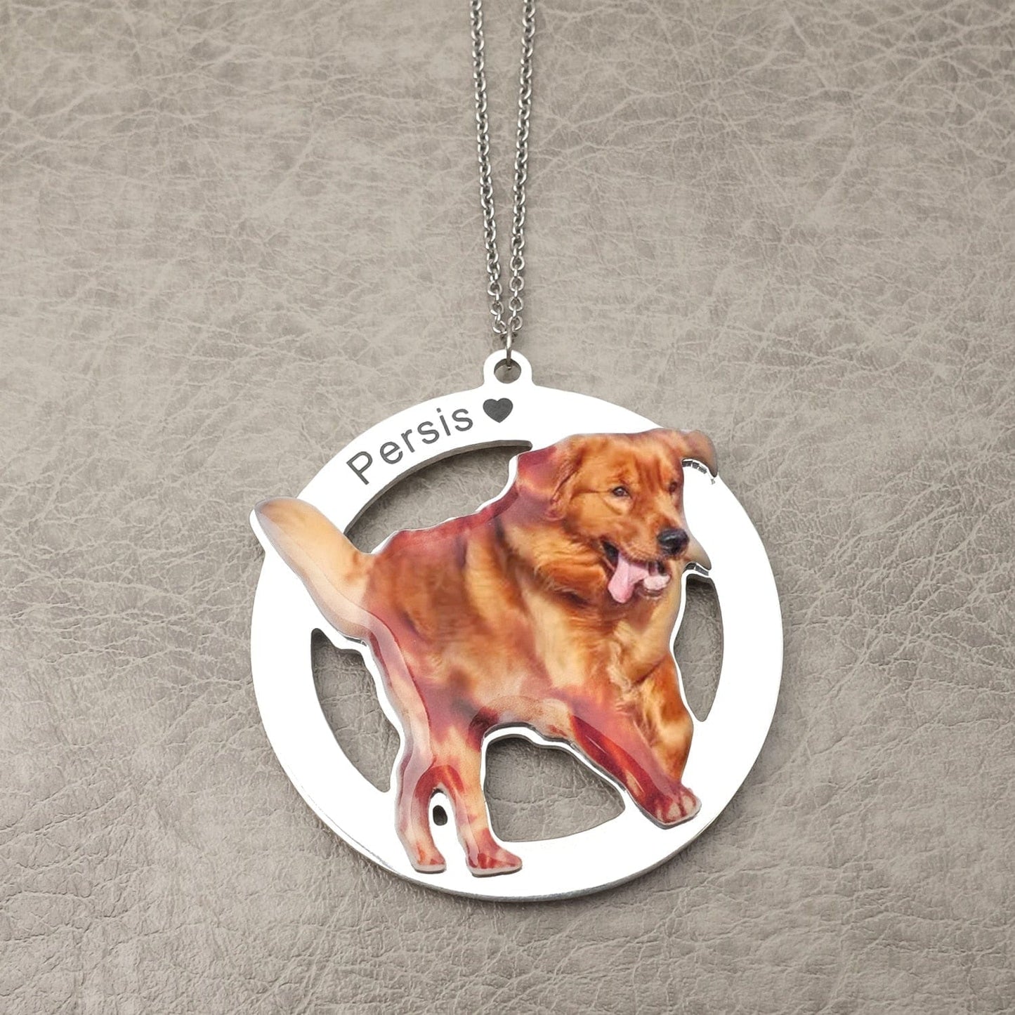 Custom Hanging Pet Photo Car Ornament