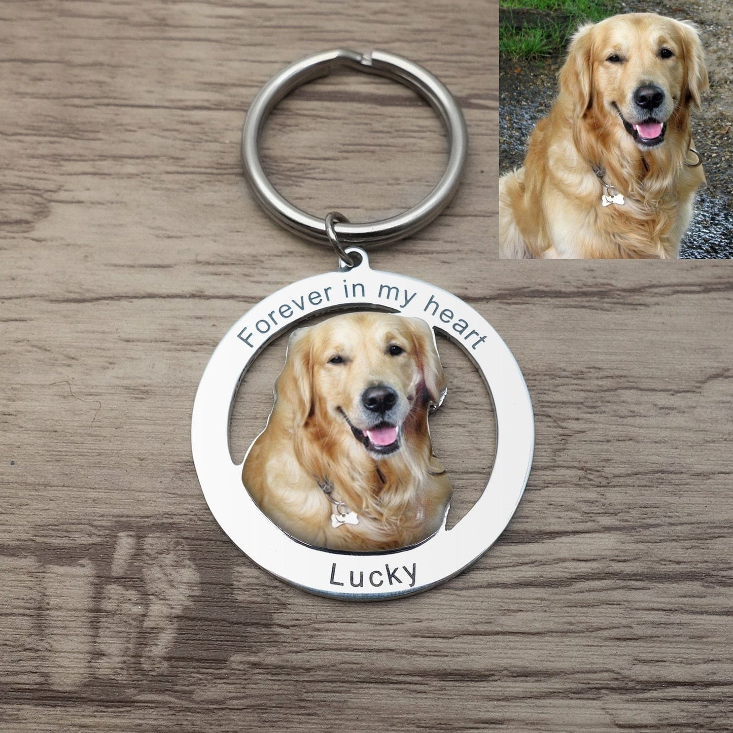 custom memorial pet keychain