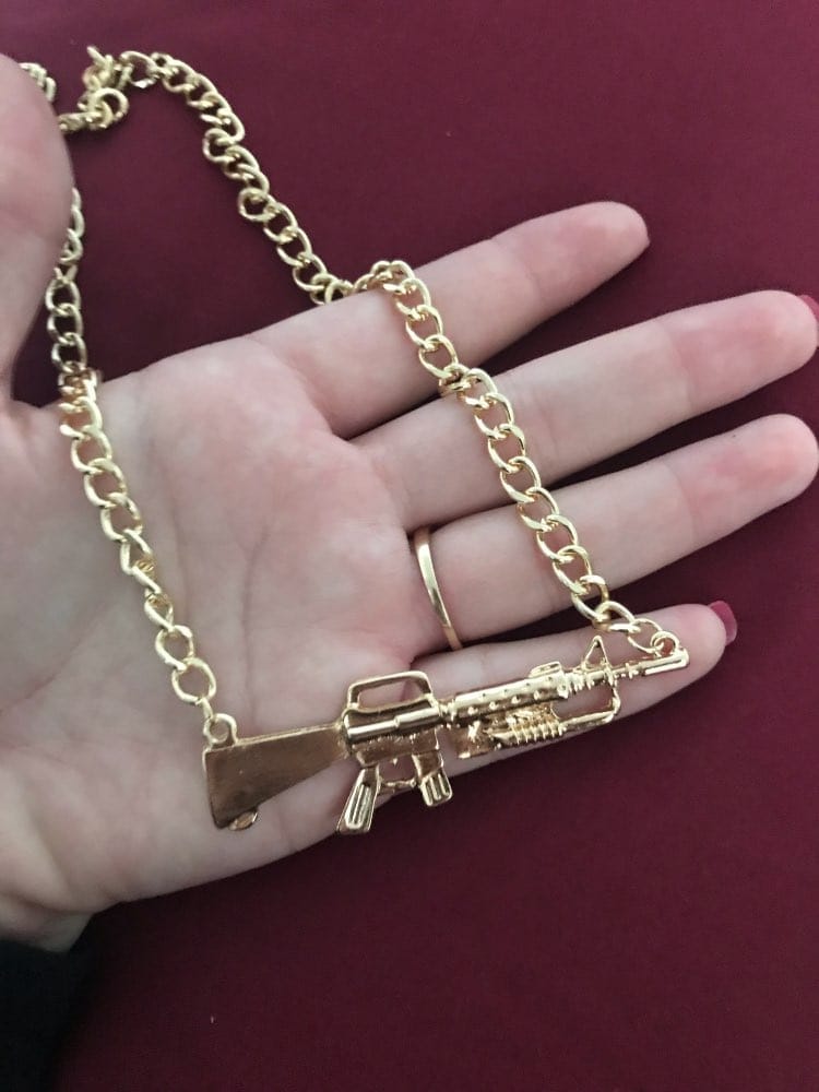 AR-15 Rifle Pendant Necklace