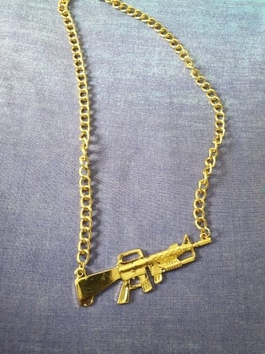 AR-15 Rifle Pendant Necklace