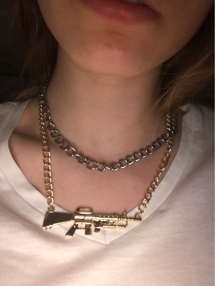 AR-15 Rifle Pendant Necklace