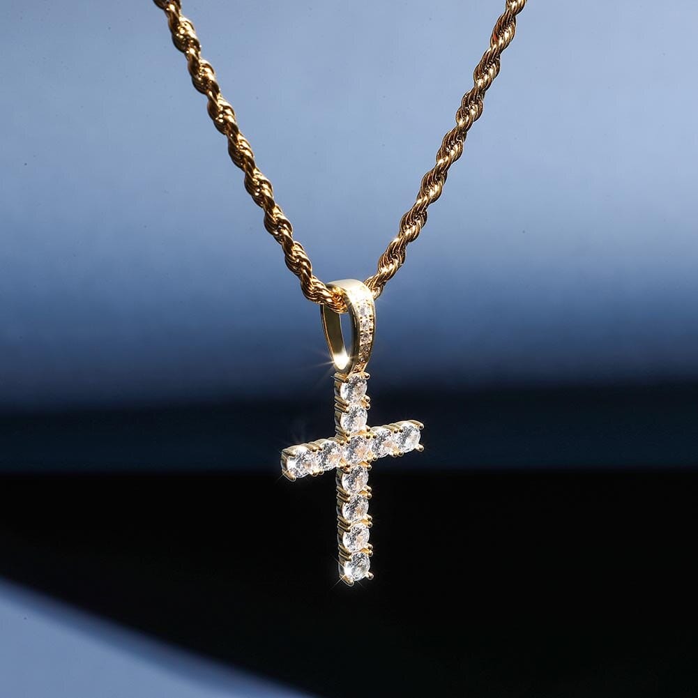 cross necklace gold
