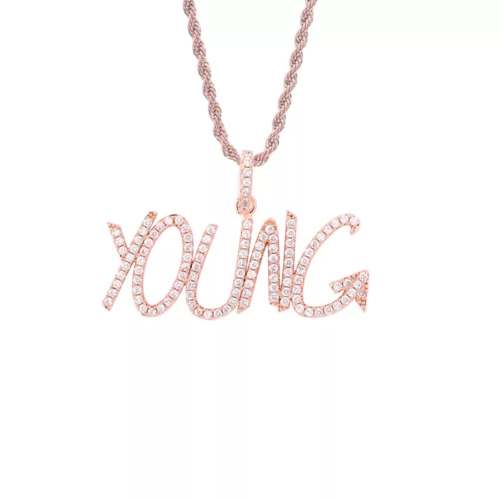 Tag Style Letter Name Pendants & Necklace