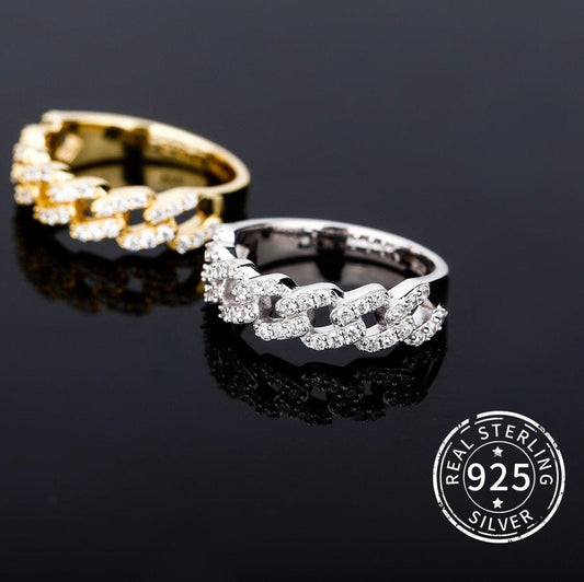 Cuban Link 925 Sterling Silver Ring