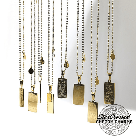 Unisex Dog Tag Zodiac Sign Necklace
