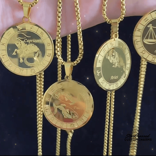 Zodiac Constellation Pendant Necklace