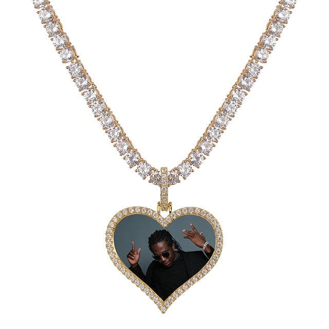 Custom Heart Necklace With Picture
