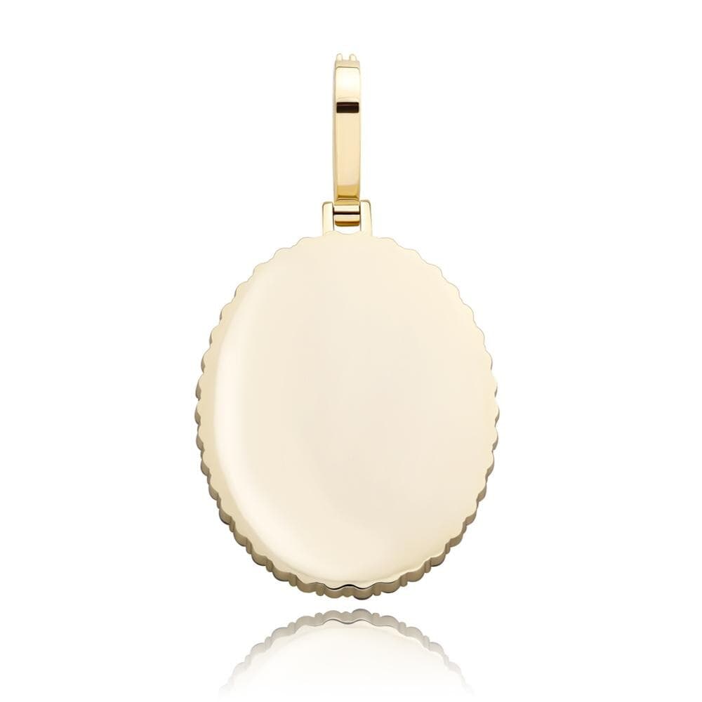 Custom Oval Picture Pendant Necklace - Gold, Rose Gold, White Gold