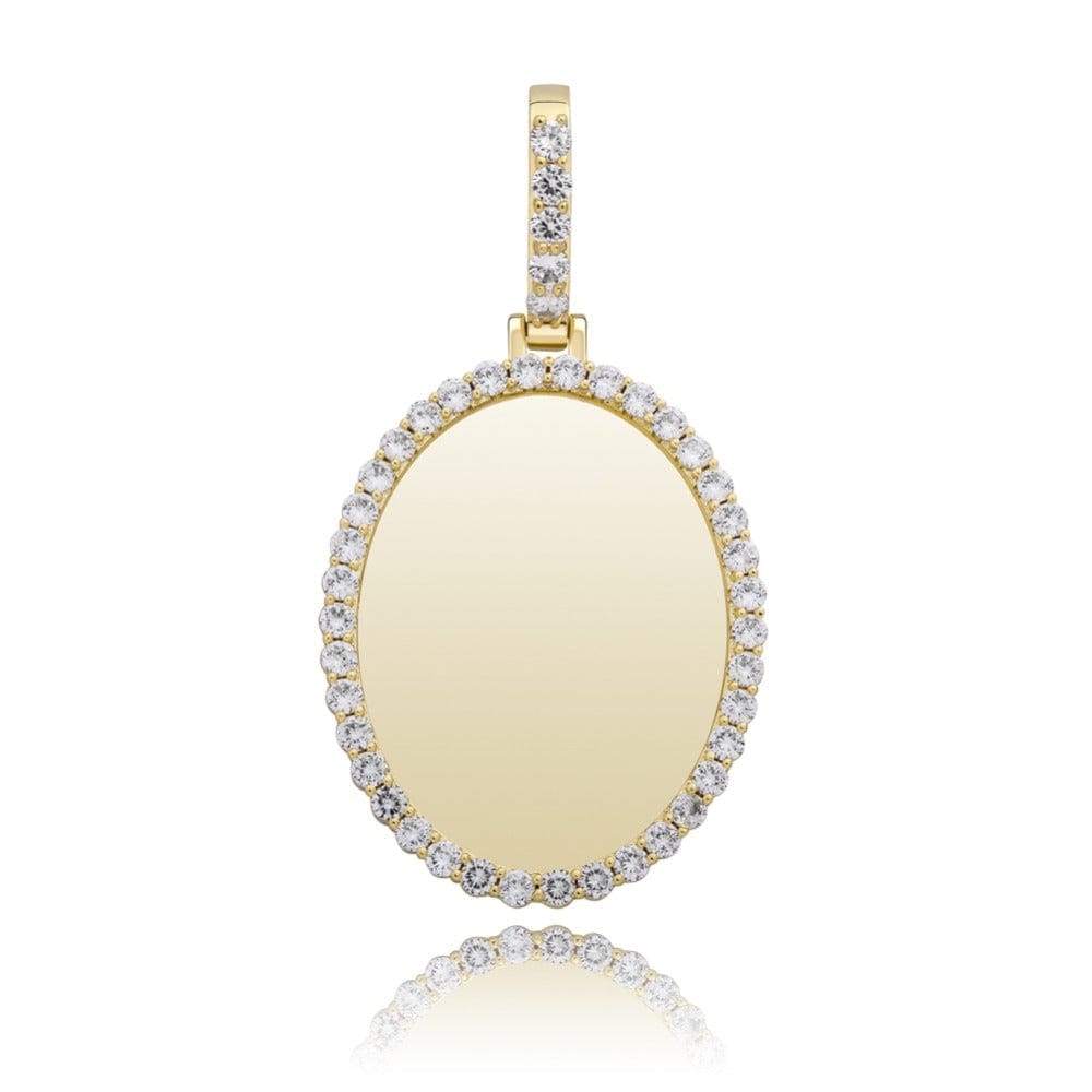 Custom Oval Picture Pendant Necklace - Gold, Rose Gold, White Gold