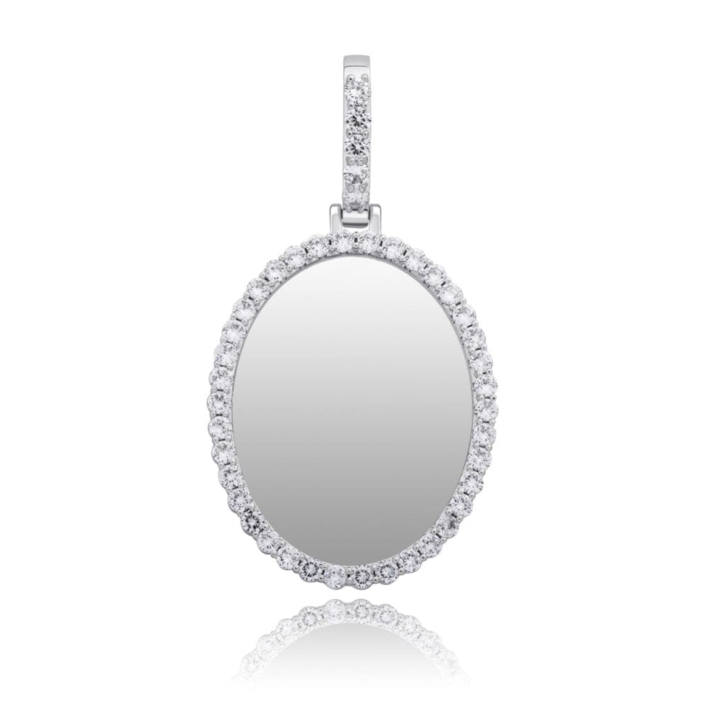 Custom Oval Picture Pendant Necklace - Gold, Rose Gold, White Gold