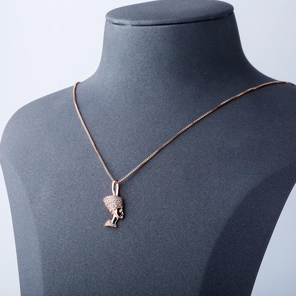 Nefertiti Pendant Necklace - 100% 925 Sterling Silver