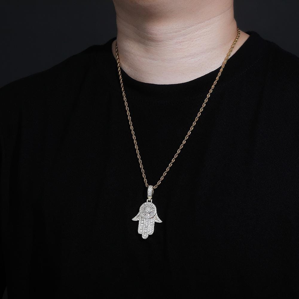 Hamsa Hand Of Fatima Charm Necklace