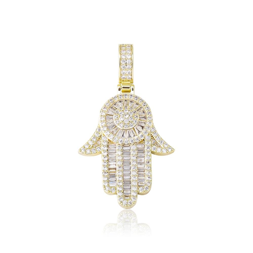 Hamsa Hand Of Fatima Charm Necklace