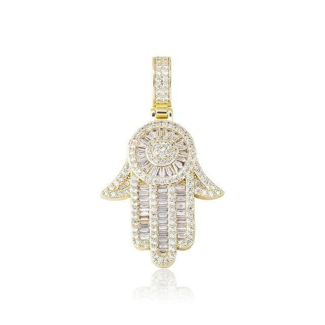 Hamsa Hand Of Fatima Charm Necklace