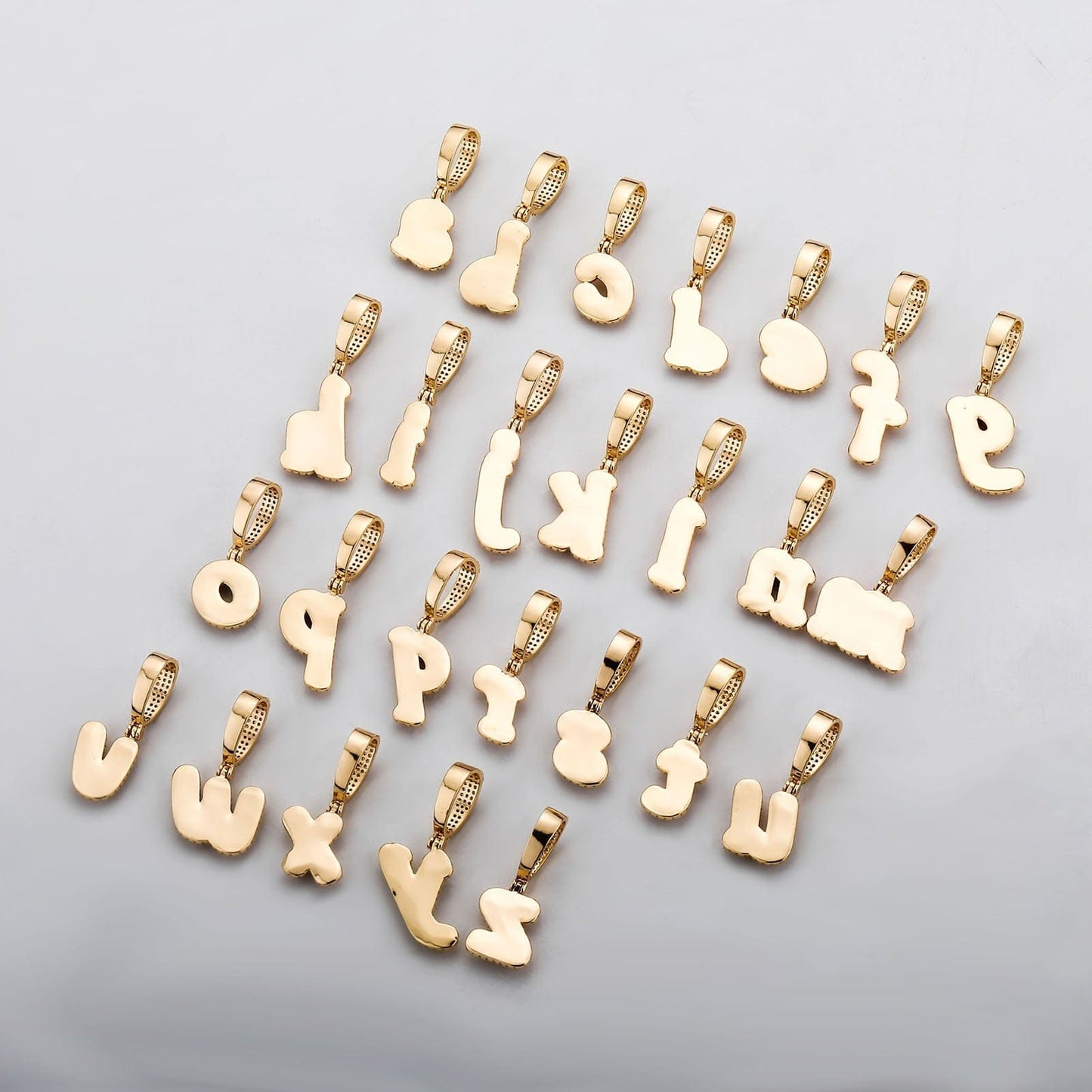 A-Z Double Layer Initial/Letter Pendant Necklaces - Gold & Silver