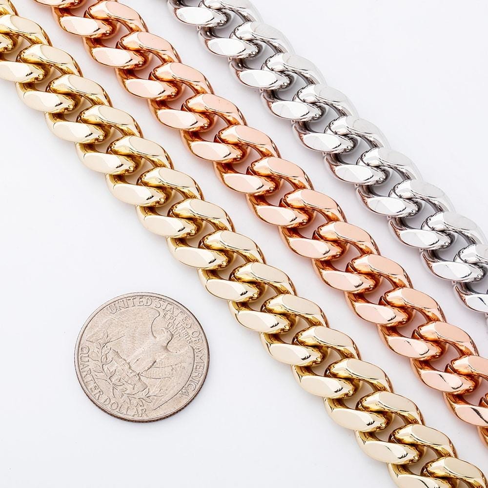 10MM Heavy Miami Cuban Link Bracelet With Iced Clasp
