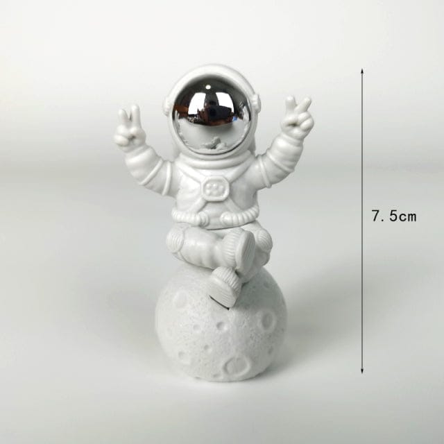 3 Piece Astronaut Action Figures and Moon - Room Decor